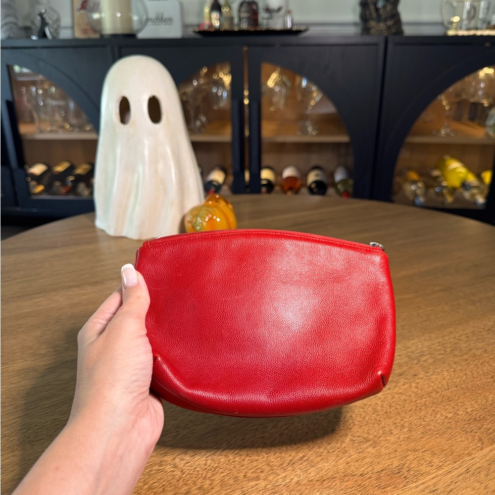 Dior Red Leather Pouch - Picture 2 of 4